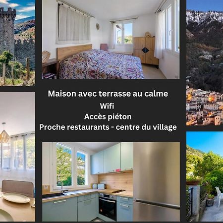 La Tiniera A Luceram - Maison Renovee 2023- Terrasse - Wifi - Village Des Creches 外观 照片